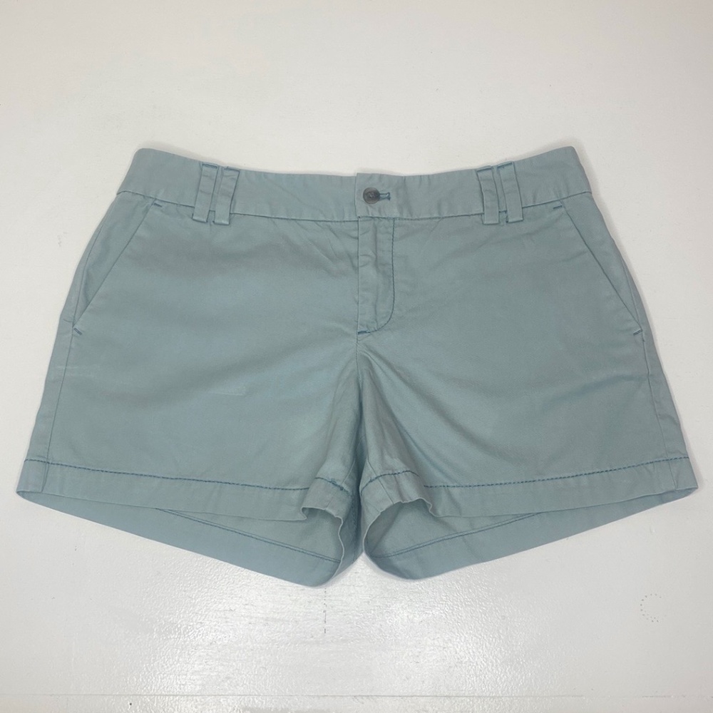 LOFT Ann Taylor Blue Gray 4" Double Belt Loop Pocketed Shorts Size 6